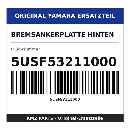 Yamaha Bremsankerplatte hinten 5USF53211000
