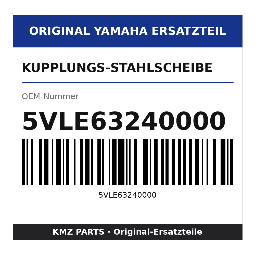 Yamaha Kupplungs-Stahlscheibe 5VLE63240000
