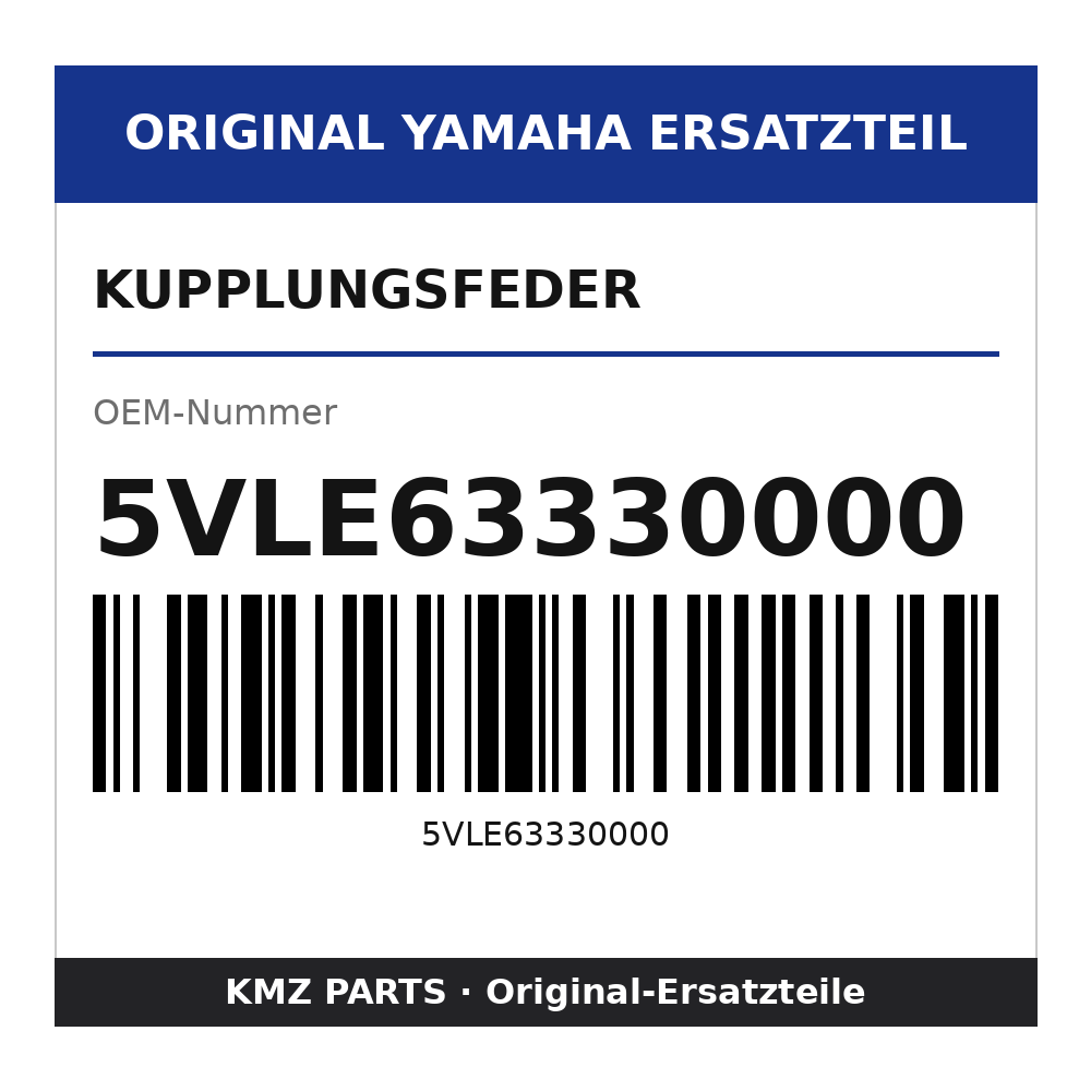 Yamaha Kupplungsfeder 5VLE63330000