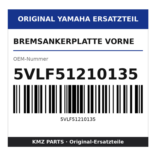 Yamaha Bremsankerplatte vorne 5VLF51210135