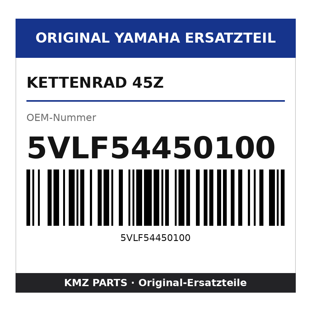 Yamaha Kettenrad 45Z 5VLF54450100