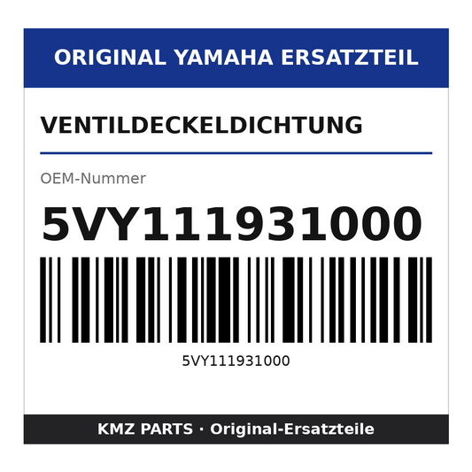 Yamaha Ventildeckeldichtung 5VY111931000