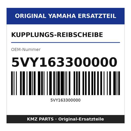 Yamaha Kupplungs-Reibscheibe 5VY163300000
