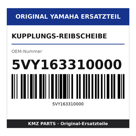 Yamaha Kupplungs-Reibscheibe 5VY163310000