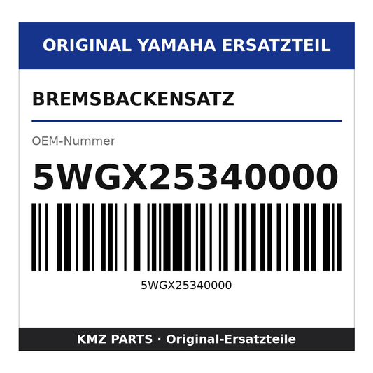 Yamaha Bremsbackensatz 5WGX25340000