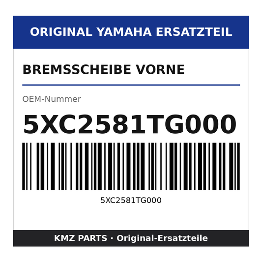Yamaha Bremsscheibe vorne 5XC2581TG000