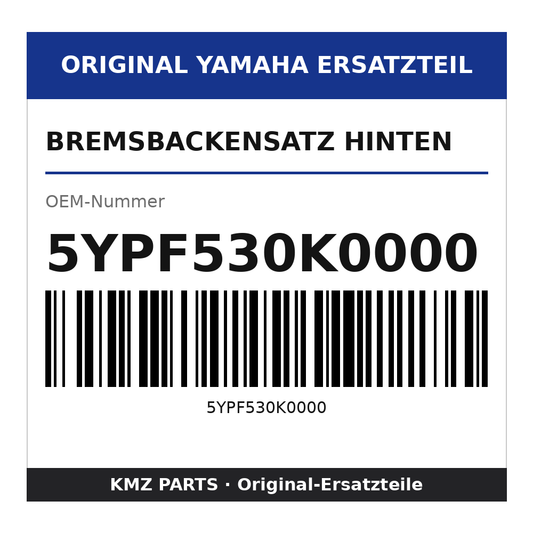 Yamaha Bremsbackensatz hinten 5YPF530K0000