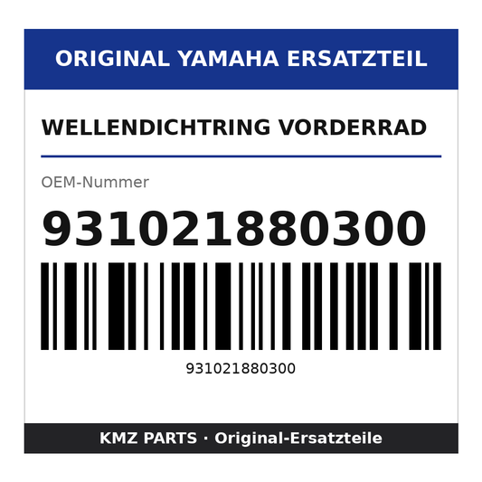 Yamaha Wellendichtring Vorderrad 931021880300