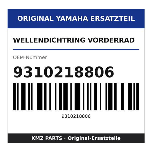 Yamaha Wellendichtring Vorderrad 9310218806