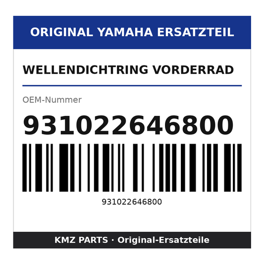 Yamaha Wellendichtring Vorderrad 931022646800