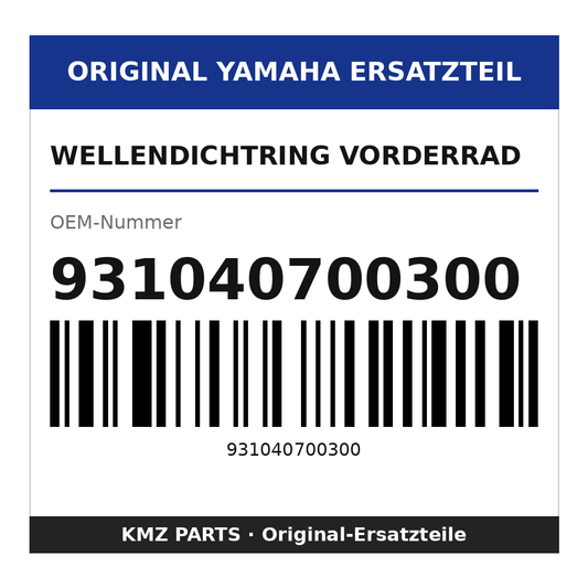Yamaha Wellendichtring Vorderrad 931040700300