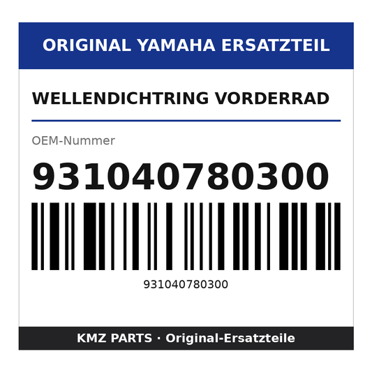 Yamaha Wellendichtring Vorderrad 931040780300