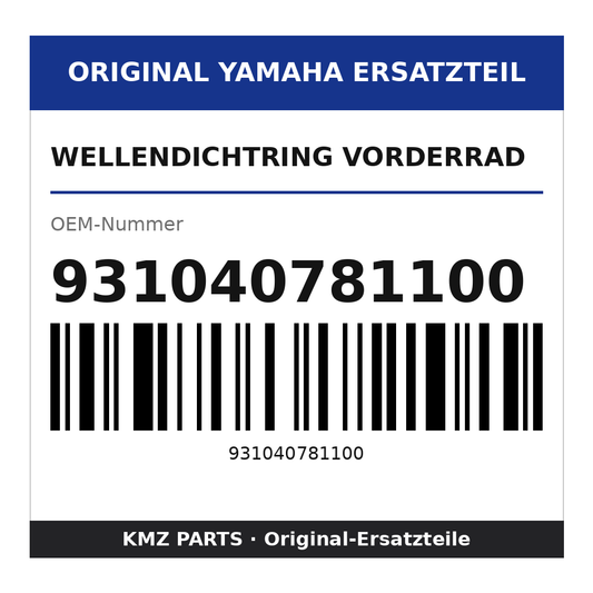 Yamaha Wellendichtring Vorderrad 931040781100