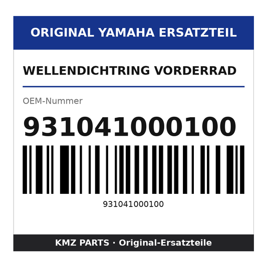 Yamaha Wellendichtring Vorderrad 931041000100
