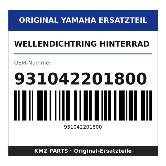 Yamaha Wellendichtring Hinterrad 931042201800