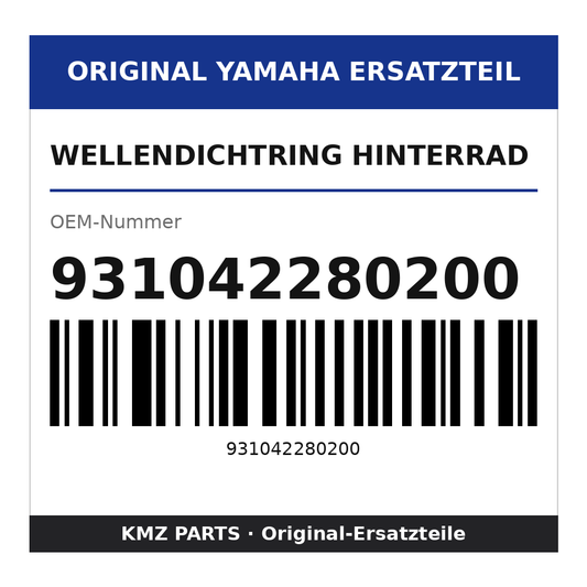 Yamaha Wellendichtring Hinterrad 931042280200
