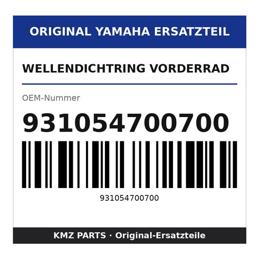 Yamaha Wellendichtring Vorderrad 931054700700