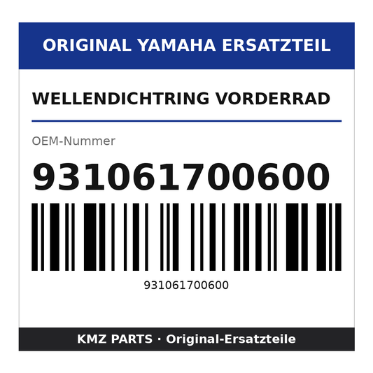 Yamaha Wellendichtring Vorderrad 931061700600