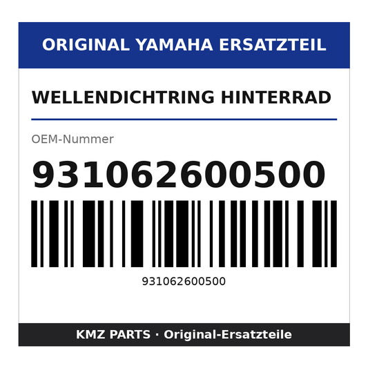 Yamaha Wellendichtring Hinterrad 931062600500