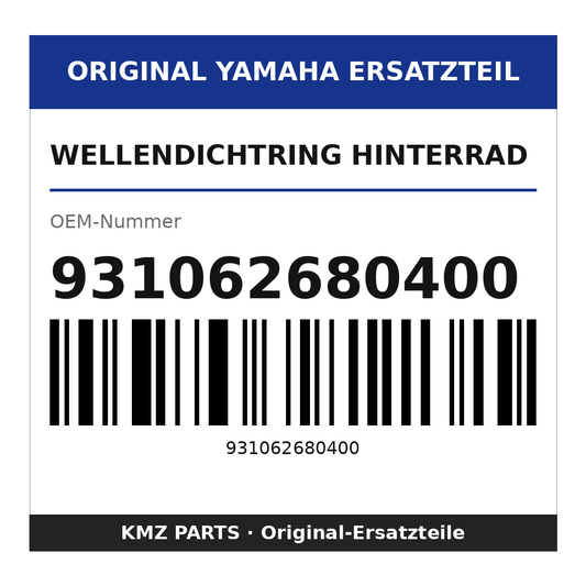 Yamaha Wellendichtring Hinterrad 931062680400