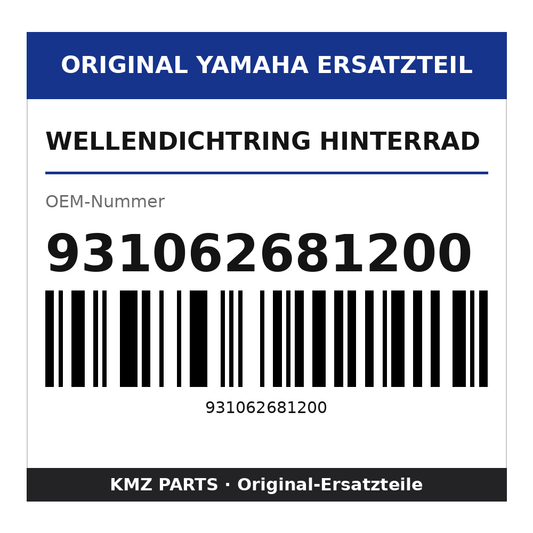 Yamaha Wellendichtring Hinterrad 931062681200