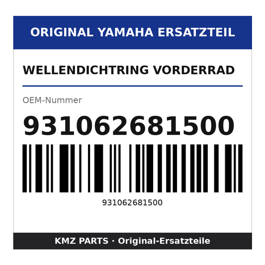 Yamaha Wellendichtring Vorderrad 931062681500
