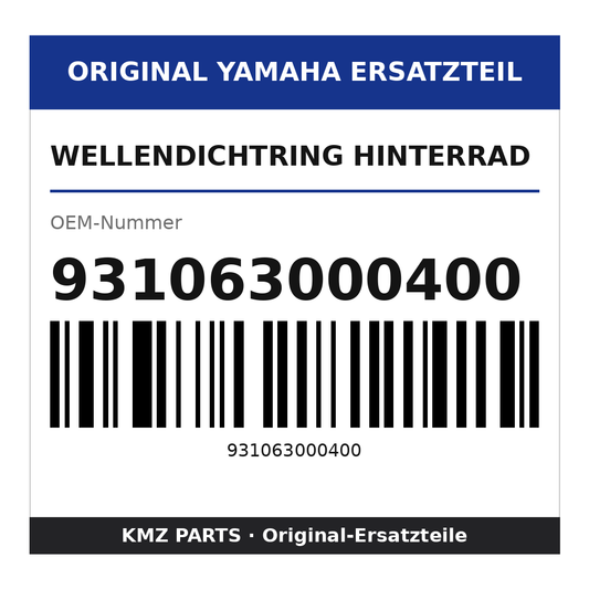 Yamaha Wellendichtring Hinterrad 931063000400