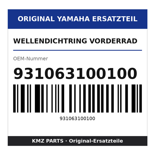 Yamaha Wellendichtring Vorderrad 931063100100
