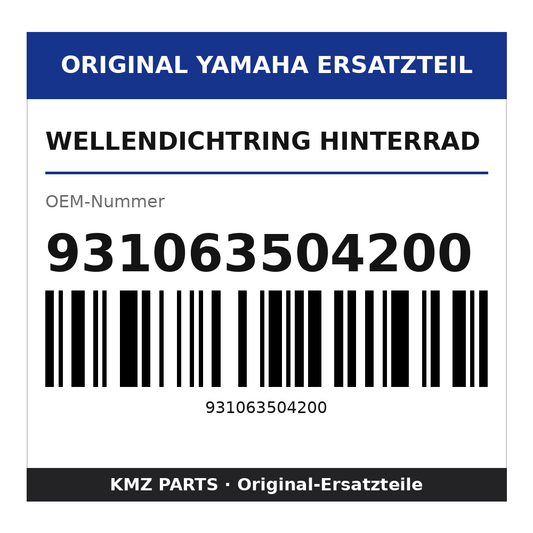 Yamaha Wellendichtring Hinterrad 931063504200