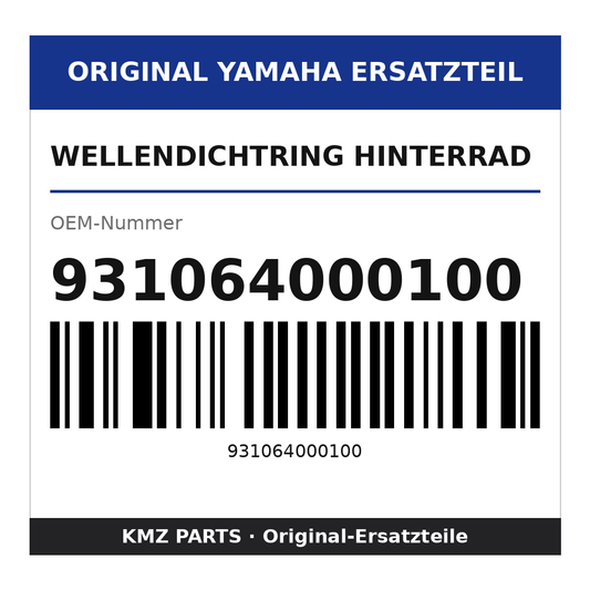 Yamaha Wellendichtring Hinterrad 931064000100