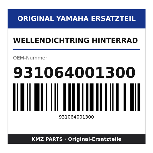 Yamaha Wellendichtring Hinterrad 931064001300