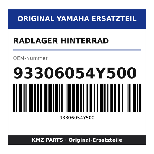 Yamaha Radlager Hinterrad 93306054Y500