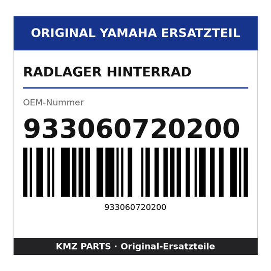 Yamaha Radlager Hinterrad 933060720200