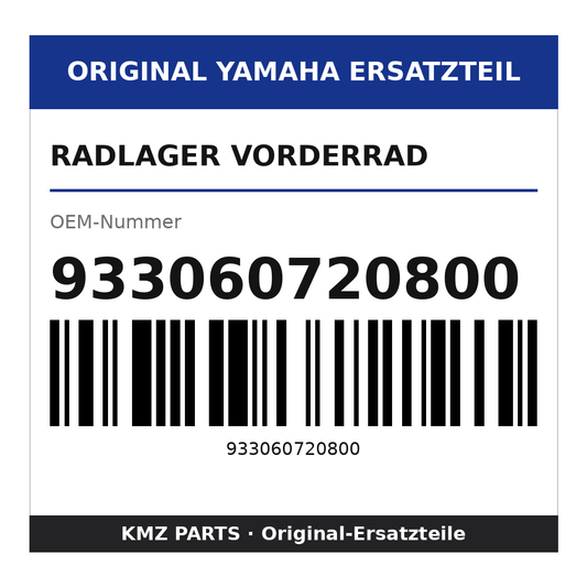 Yamaha Radlager Vorderrad 933060720800