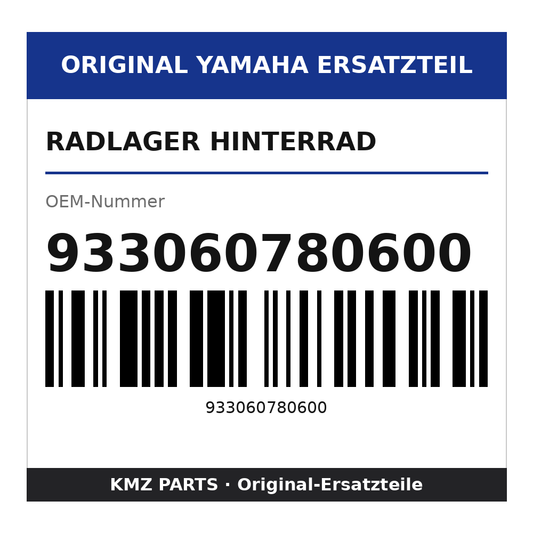Yamaha Radlager Hinterrad 933060780600