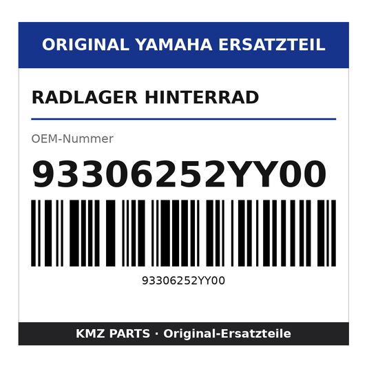 Yamaha Radlager Hinterrad 93306252YY00