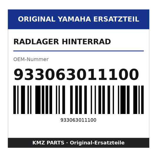 Yamaha Radlager Hinterrad 933063011100