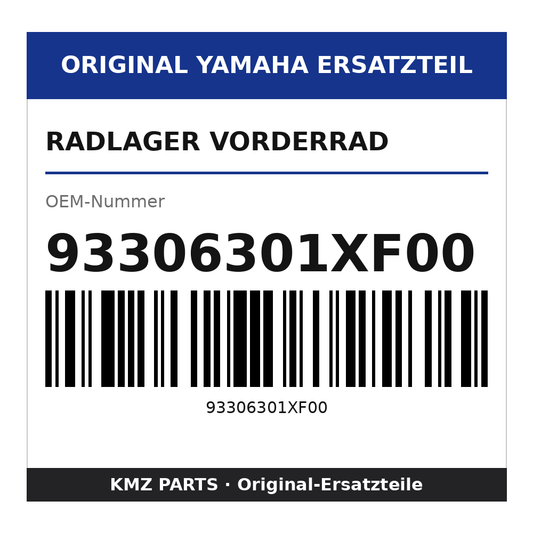 Yamaha Radlager Vorderrad 93306301XF00