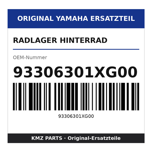 Yamaha Radlager Hinterrad 93306301XG00