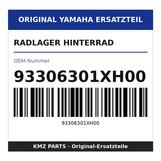 Yamaha Radlager Hinterrad 93306301XH00