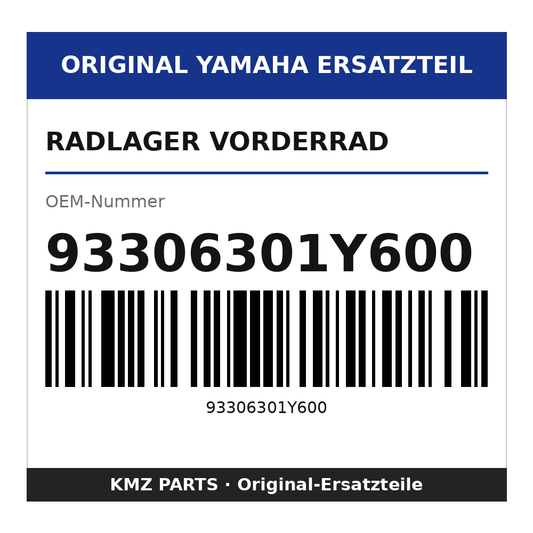 Yamaha Radlager Vorderrad 93306301Y600