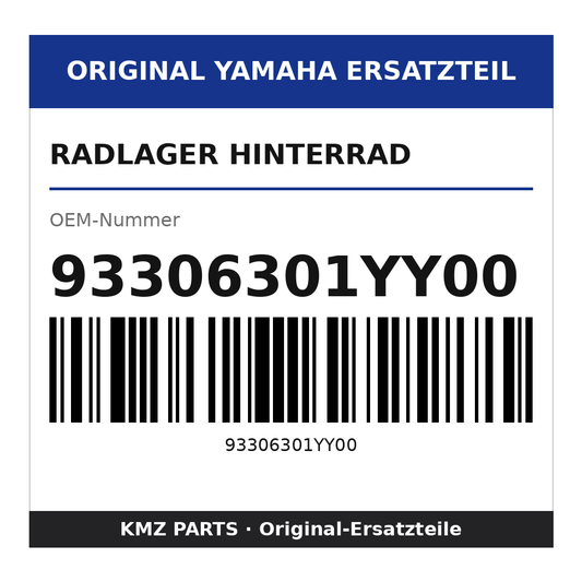 Yamaha Radlager Hinterrad 93306301YY00