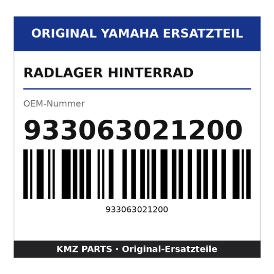 Yamaha Radlager Hinterrad 933063021200