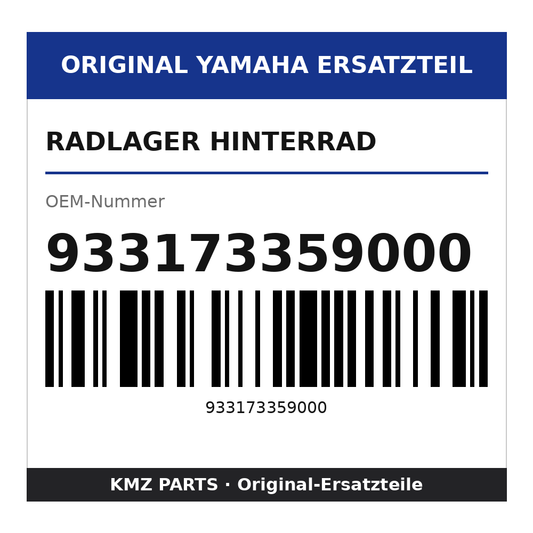 Yamaha Radlager Hinterrad 933173359000