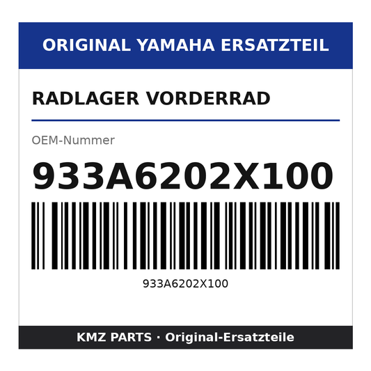 Yamaha Radlager Vorderrad 933A6202X100
