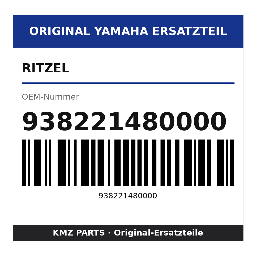 Yamaha Ritzel 938221480000