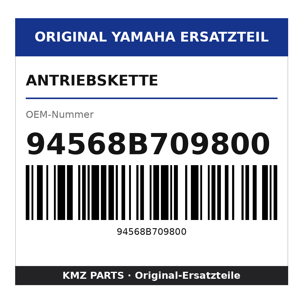 Yamaha Antriebskette 94568B709800