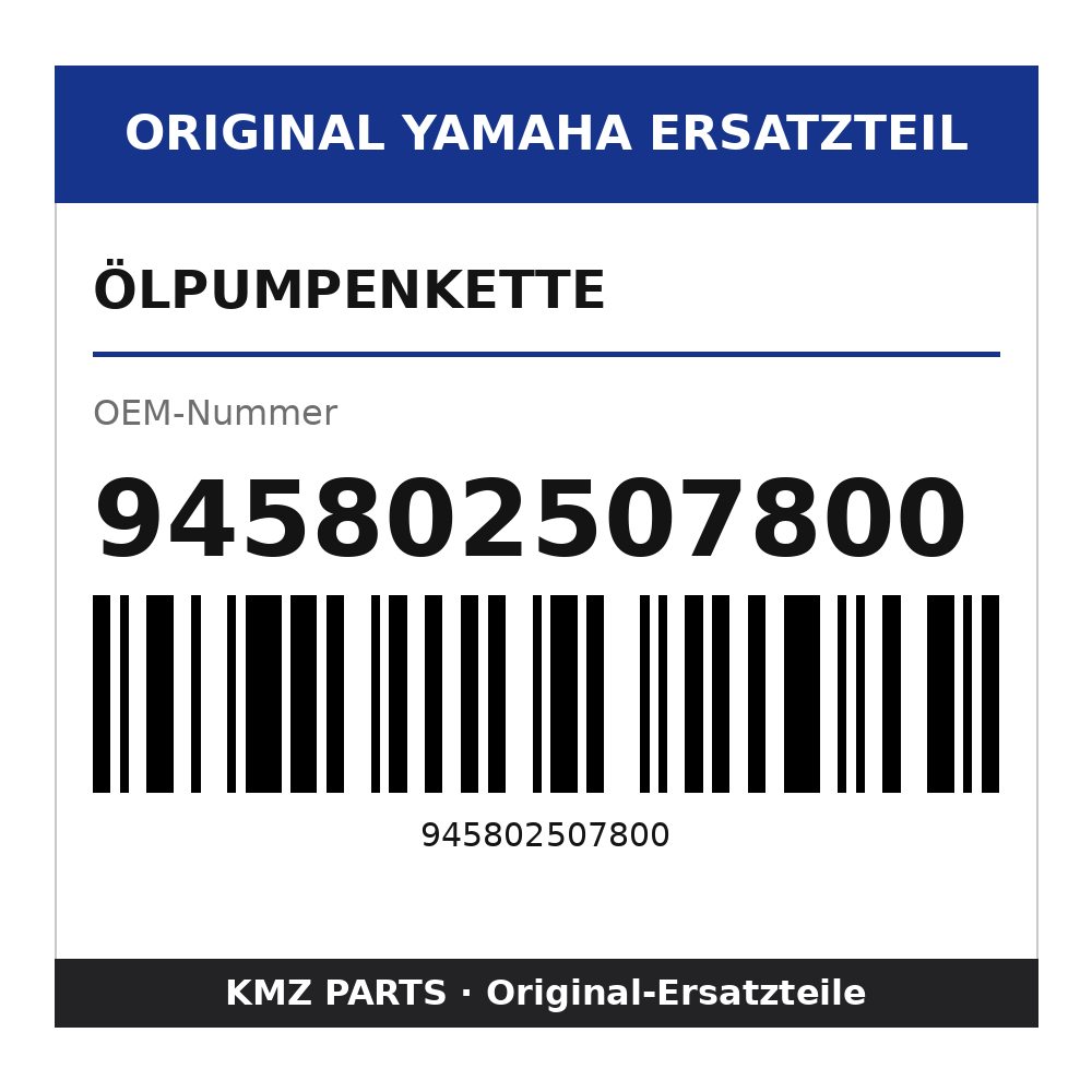 Yamaha Ölpumpenkette 945802507800