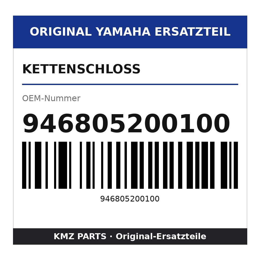 Yamaha Kettenschloss 946805200100