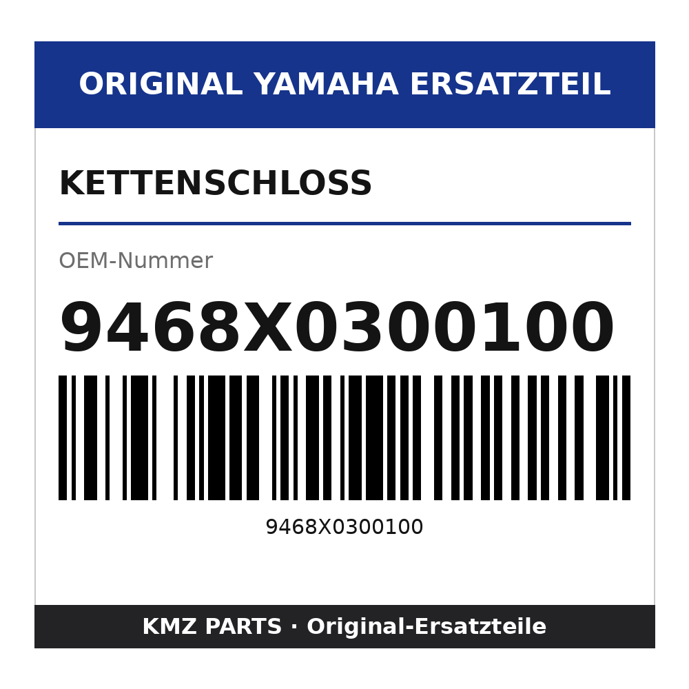 Yamaha Kettenschloss 9468X0300100